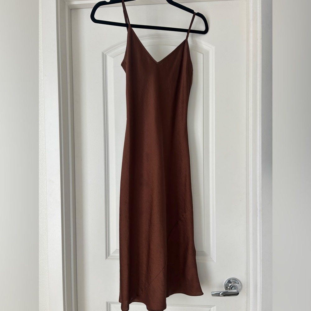 Wilfred Satin Slip Midi Dress